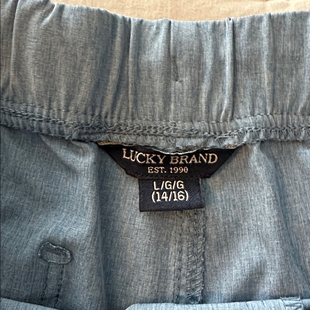 Boy’s Lucky Brand Light Blue pull-on Shorts - Picture 3 of 6